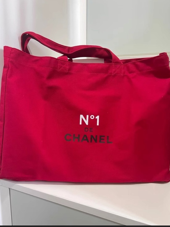 Other - Chanel beauty No1 red canvas tote